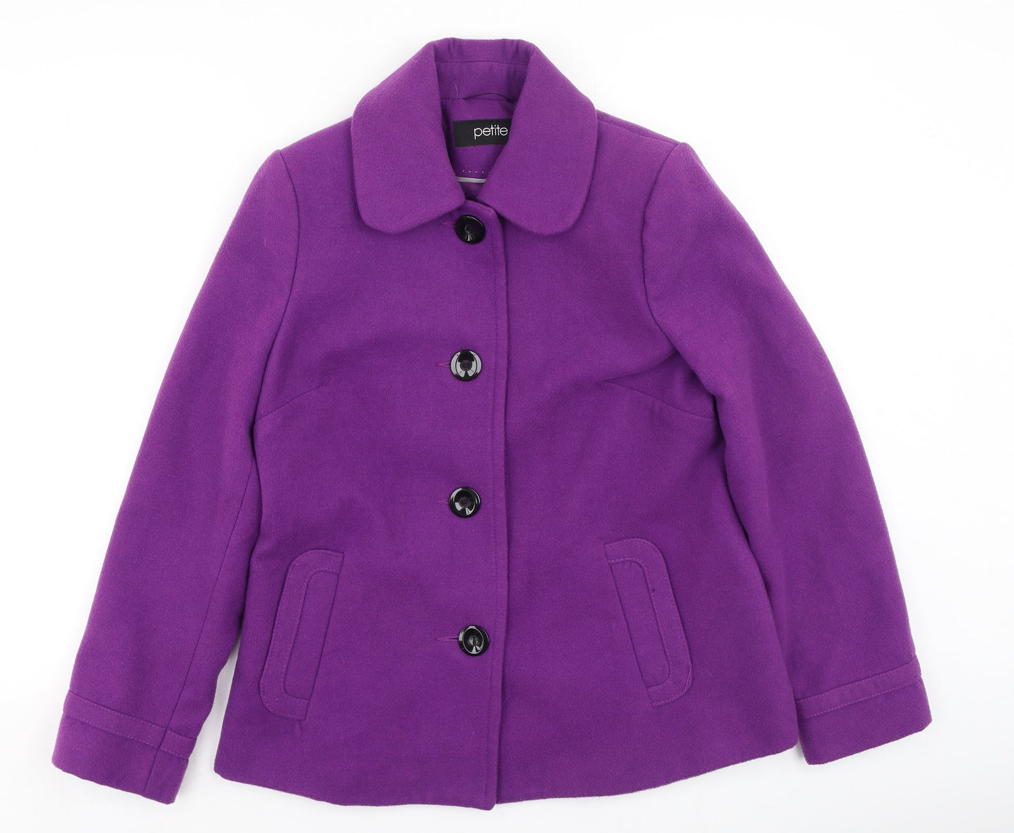 Preworn Womens Purple   Pea Coat Coat Size 12