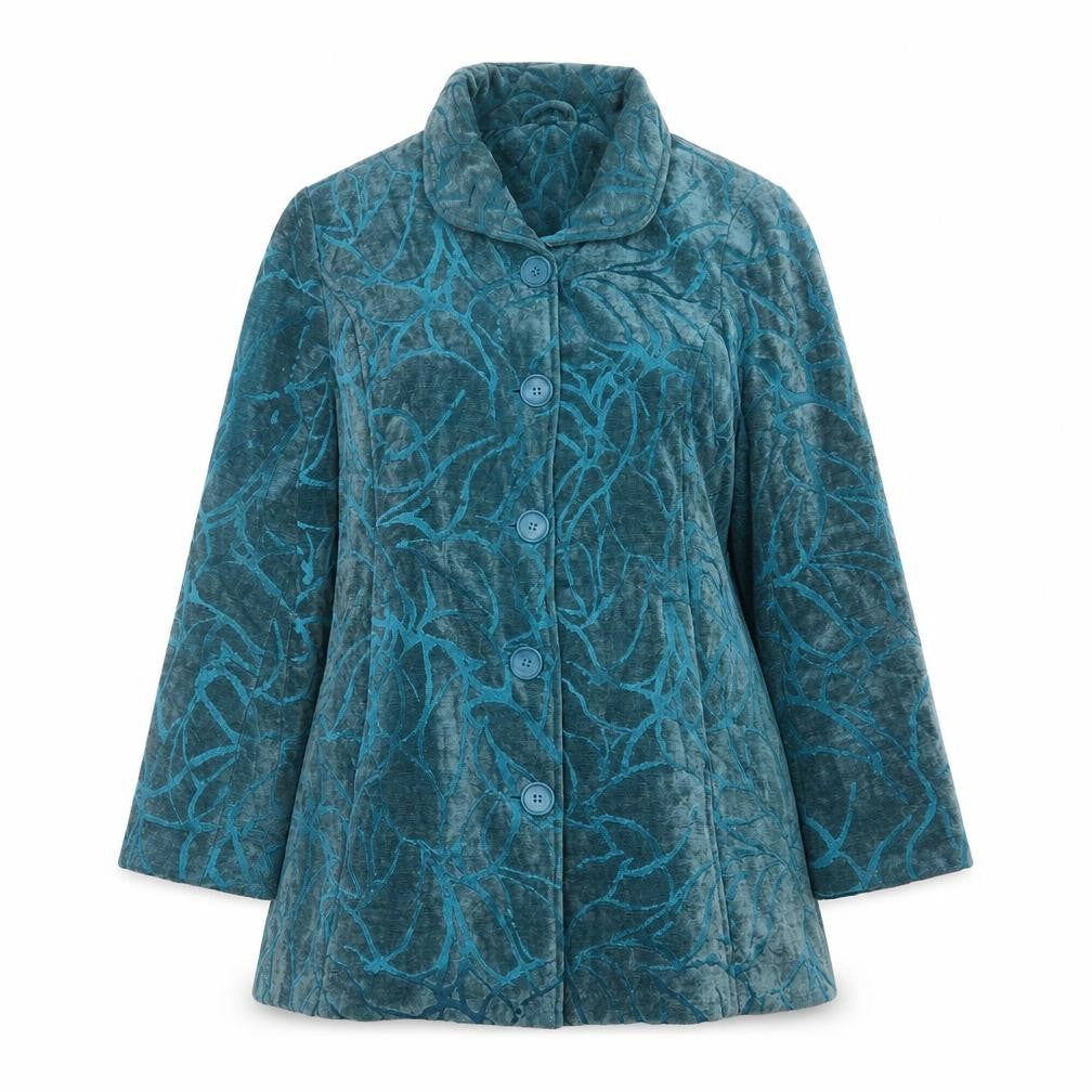TIGI Womens Green Geometric  Jacket  Size 10  Button