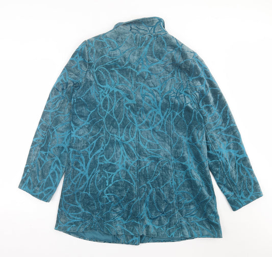 Tigi Womens Green Geometric  Jacket  Size 10  Button