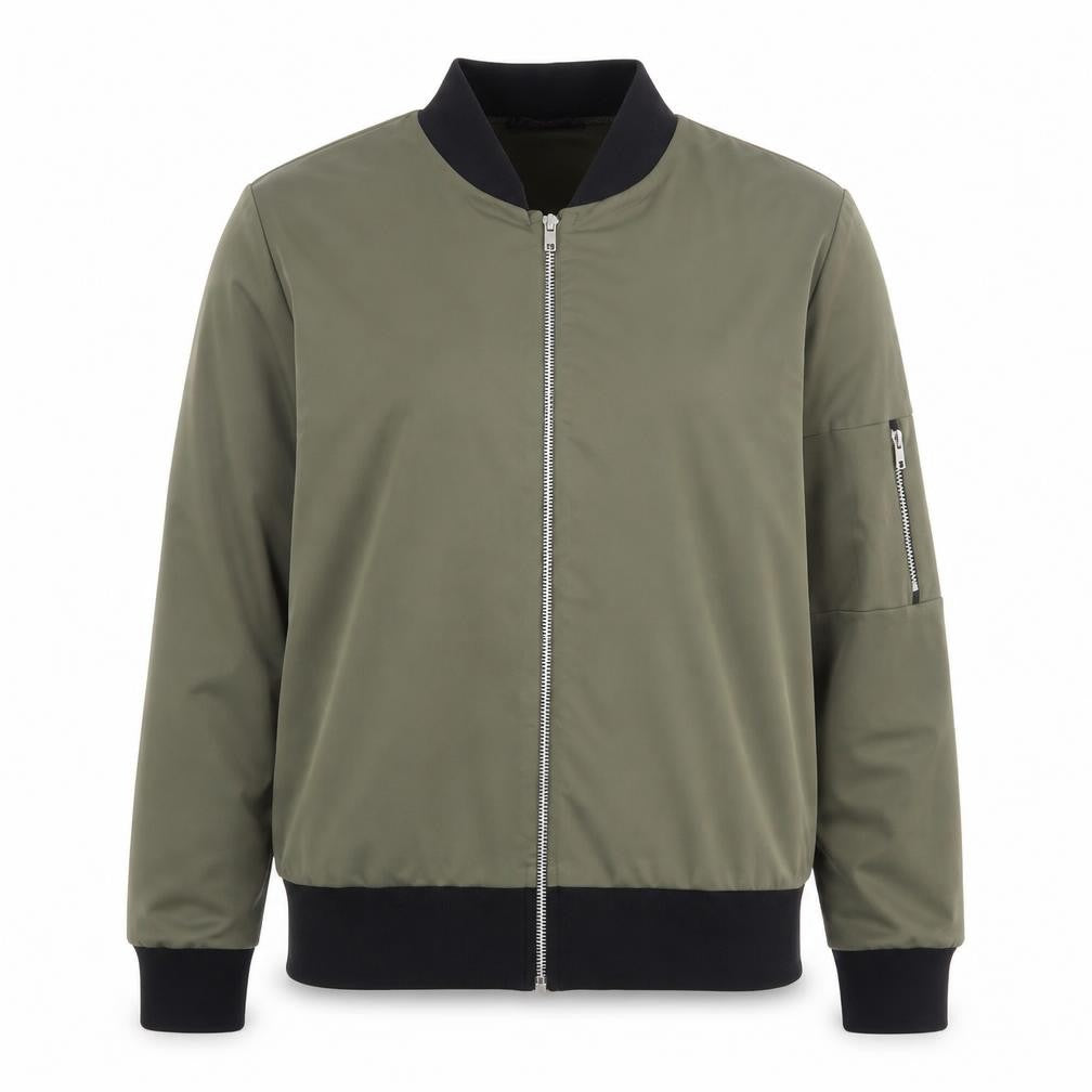 Miss Blush Womens Green   Bomber Jacket Jacket Size 10  Zip