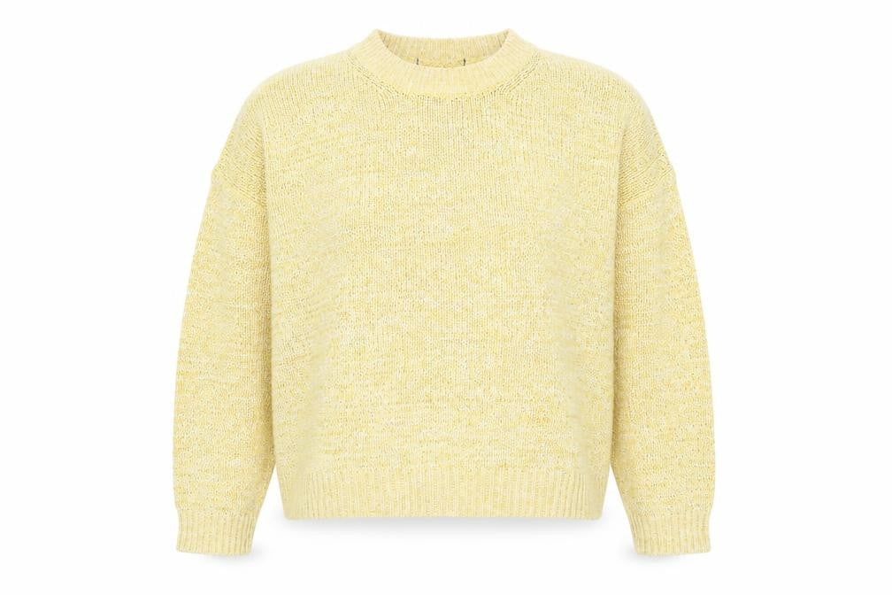 Marks and Spencer Womens Yellow Crew Neck  Viscose Pullover Jumper Size XL