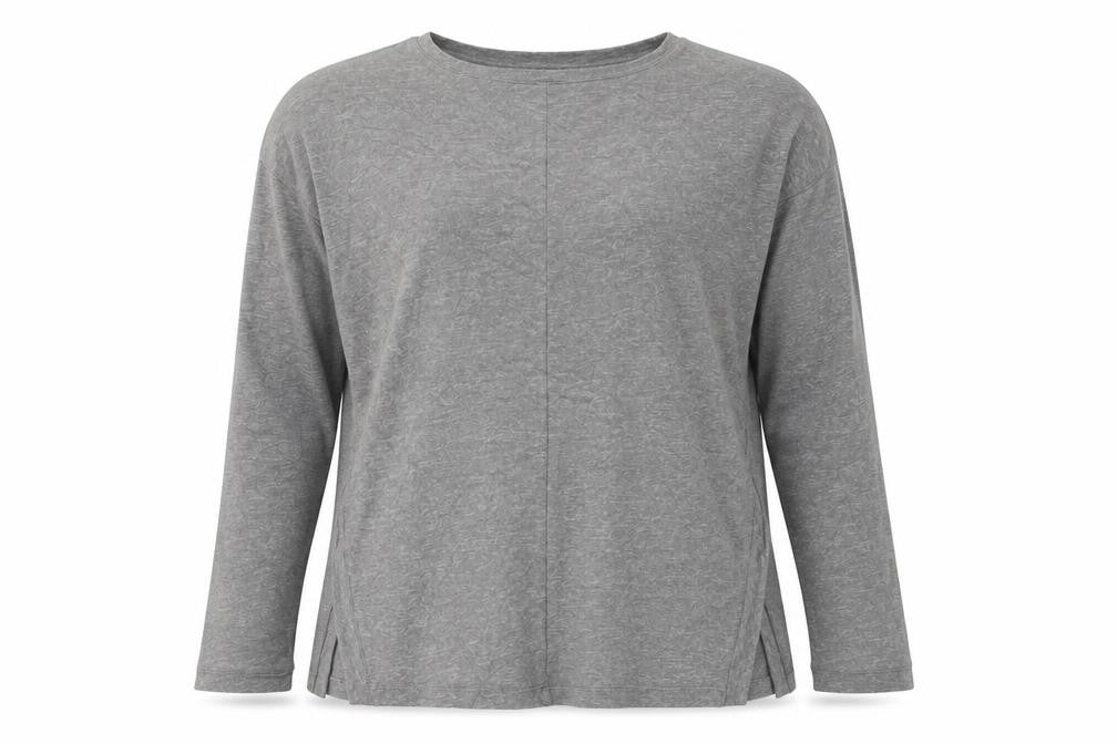 Marks and Spencer Womens Grey Round Neck  Viscose Pullover Jumper Size 12