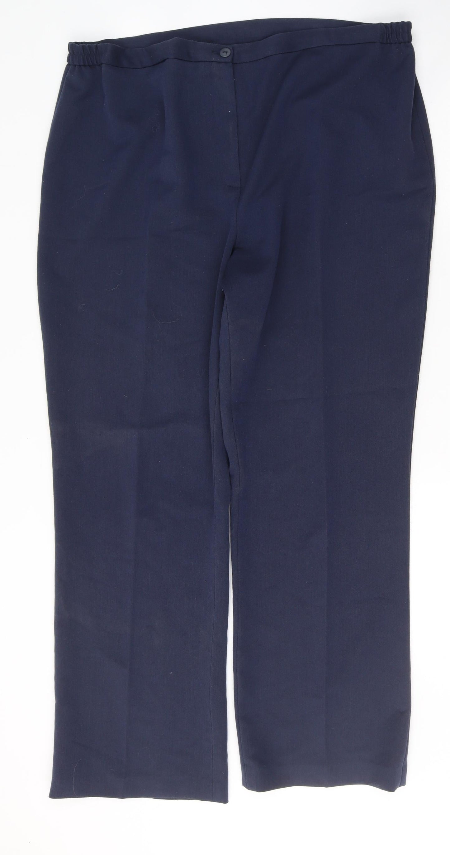 Gerard Womens Blue  Polyester Trousers  Size 18 L28 in Regular Button