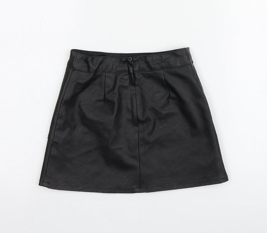 George Girls Black  100% Polyester Mini Skirt Size 5-6 Years  Regular