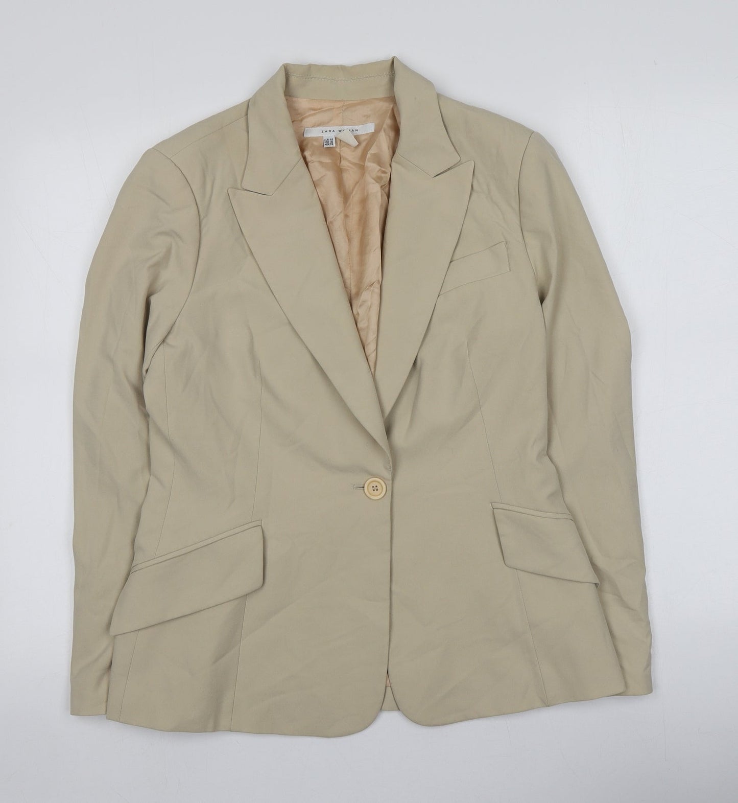 Zara Womens Beige   Jacket  Size 42