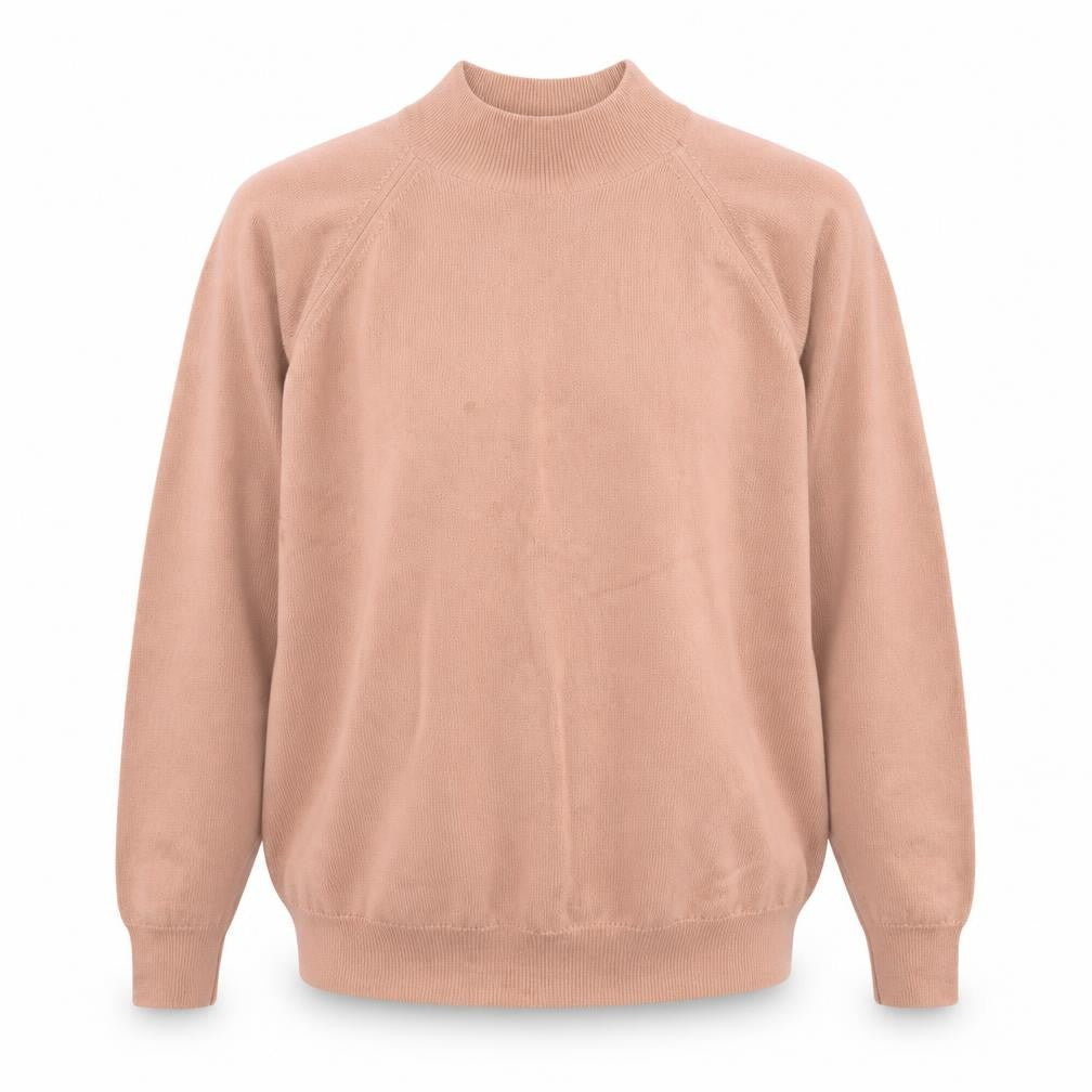 Hodgson Womens Pink High Neck  Wool Pullover Jumper Size 38