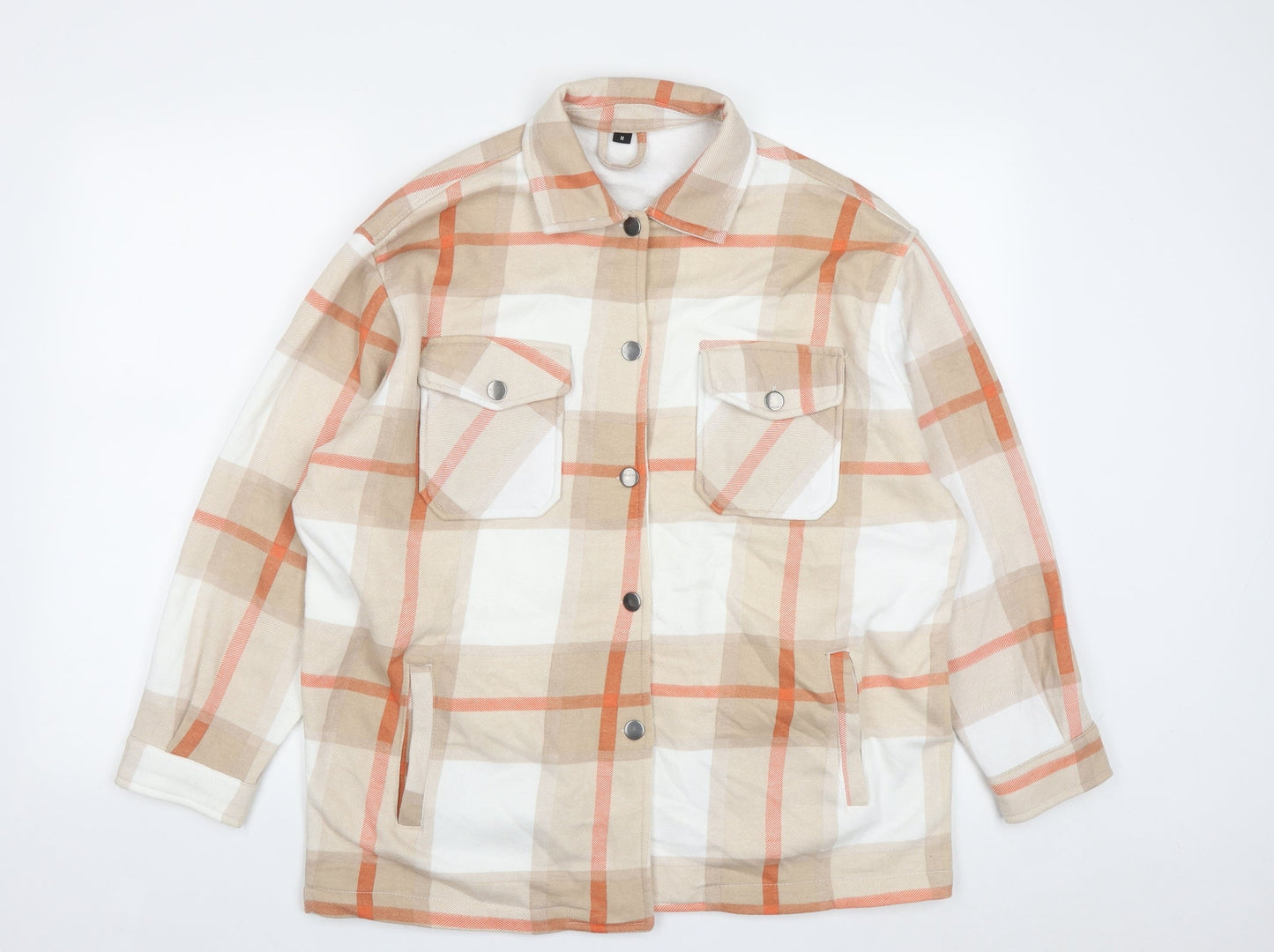 Preworn Womens Multicoloured Plaid  Jacket  Size M  Snap