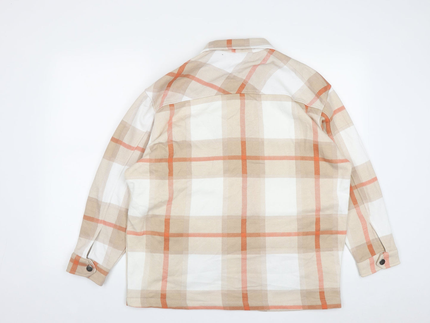 Preworn Womens Multicoloured Plaid  Jacket  Size M  Snap