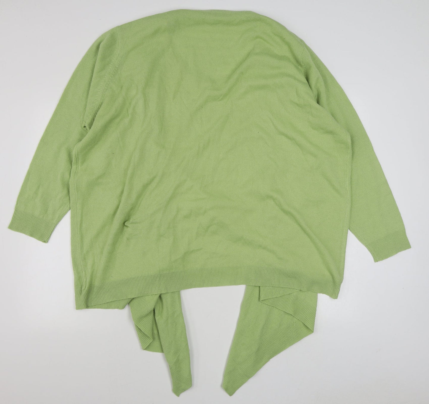 Wardrobe Womens Green Scoop Neck  Acrylic Pullover Jumper Size 28