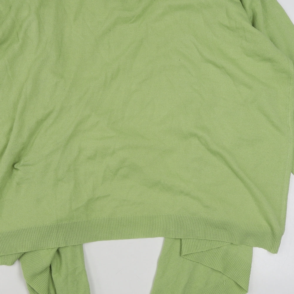 Wardrobe Womens Green Scoop Neck  Acrylic Pullover Jumper Size 28