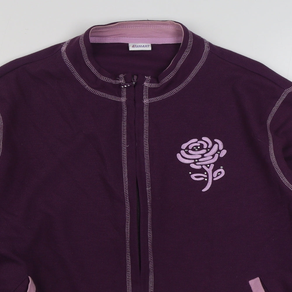 Damart Womens Purple   Jacket  Size 18  Zip