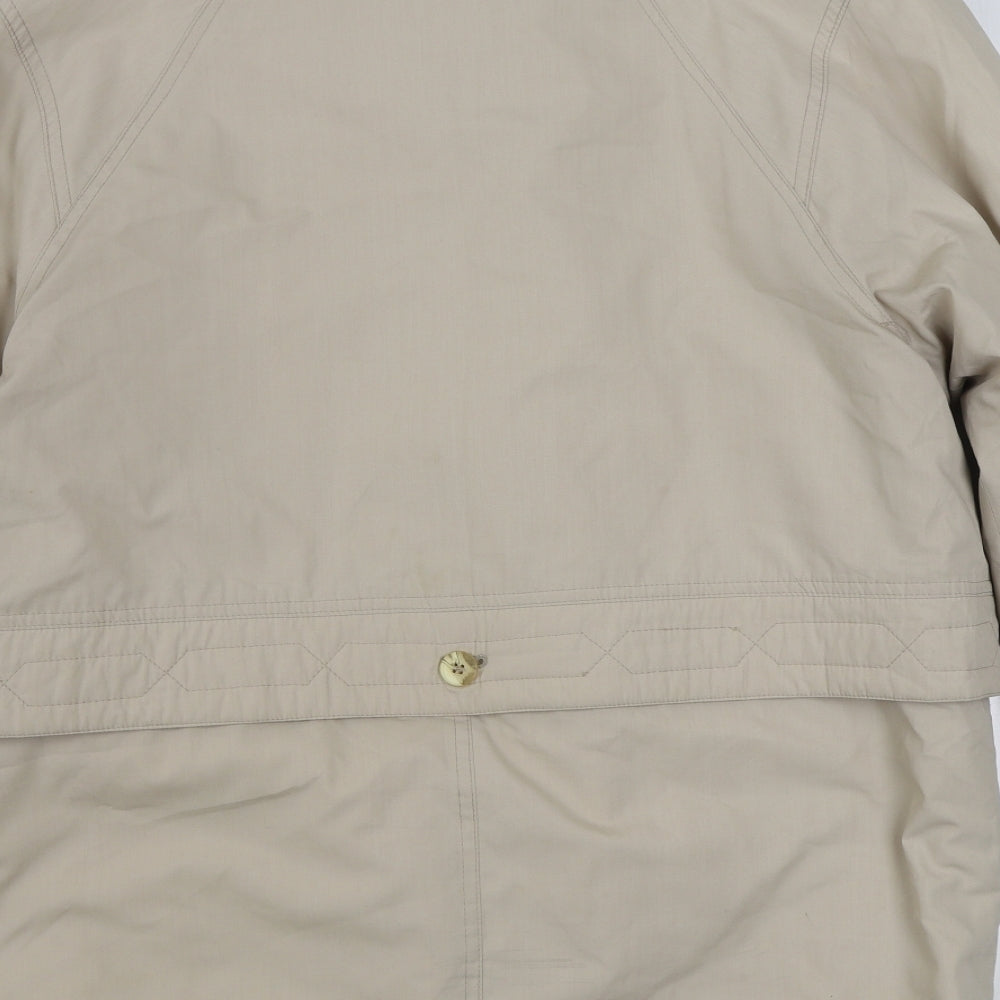 House of Fraser Womens Beige   Jacket  Size 14  Zip