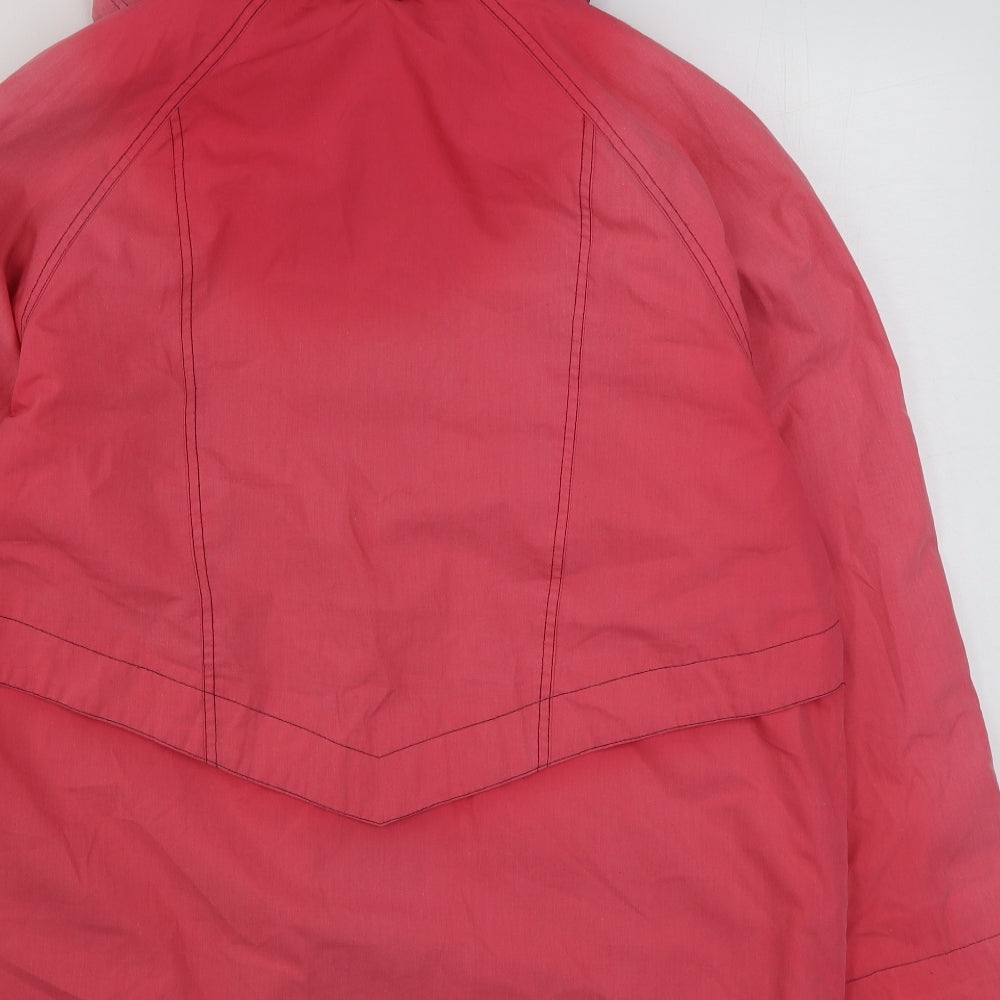 YS Womens Pink   Overcoat Coat Size L  Zip