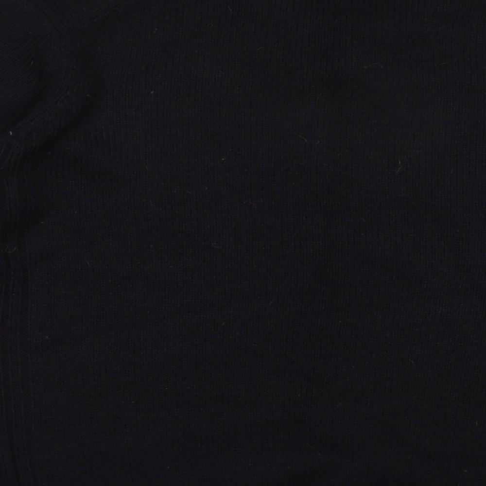 Kensington Eastside Mens Blue V-Neck  Acrylic Pullover Jumper Size L