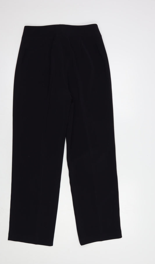 Per Una Womens Blue  Polyester Dress Pants Trousers Size 10 L28 in Regular Hook & Loop