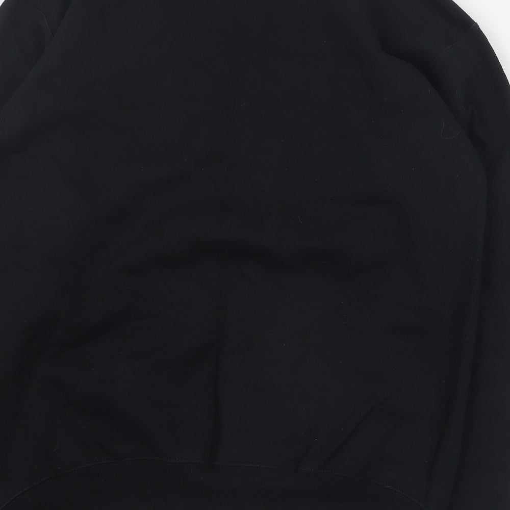 Hanes Womens Black  Cotton Pullover Sweatshirt Size S  Pullover