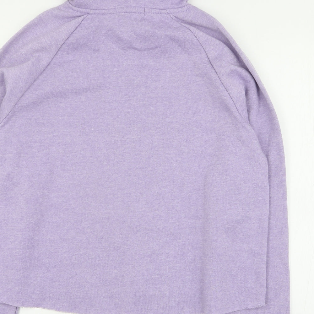 Primark Womens Purple  Polyester Pullover Hoodie Size S  Pullover - Cropped