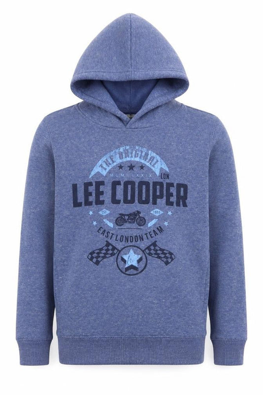 Lee Cooper Boys Blue  Polyester Pullover Hoodie Size M  Pullover