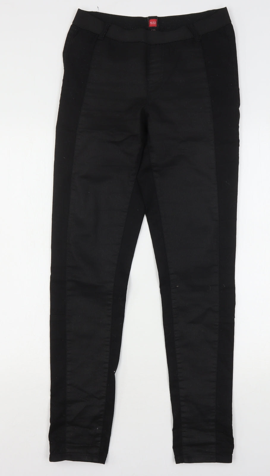 Miss Captain  Womens Black  Cotton Jegging Jeans Size 10 L32 in Regular