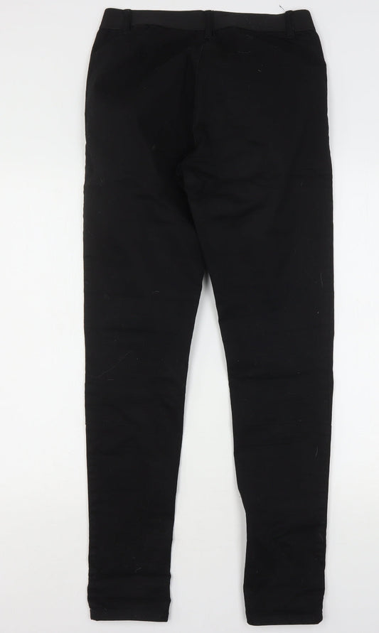 Miss Captain  Womens Black  Cotton Jegging Jeans Size 10 L32 in Regular