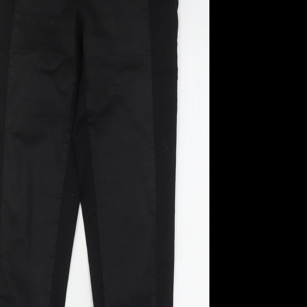 Miss Captain  Womens Black  Cotton Jegging Jeans Size 10 L32 in Regular
