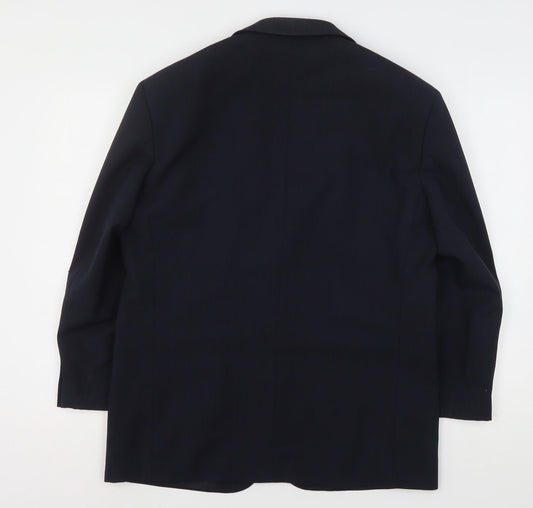 Marks and Spencer Mens Blue  Polyester Jacket Suit Jacket