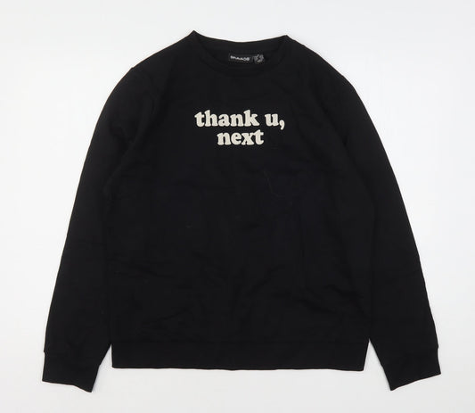 Bravado Womens Black  Cotton Pullover Sweatshirt Size 12