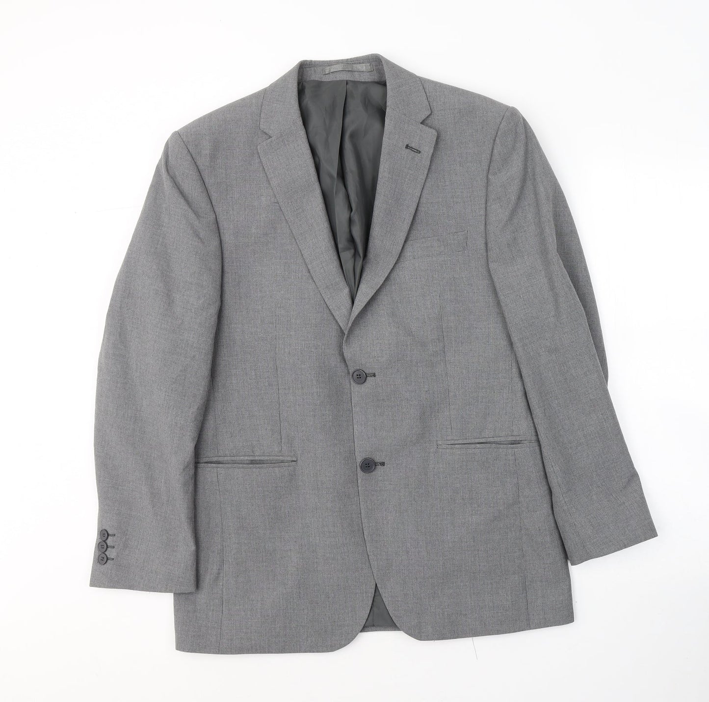 SCOTT&TAYLOR Mens Grey  Polyester Jacket Suit Jacket Size M