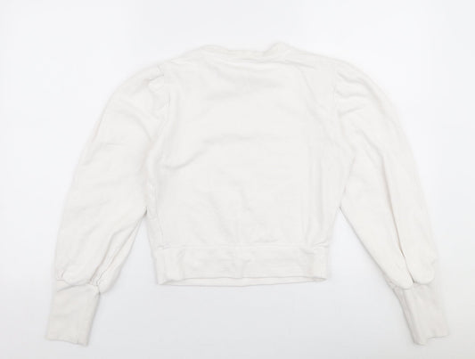 Miss Selfridge Womens White  100% Cotton Pullover Sweatshirt Size 6  Pullover - A la belle etoile