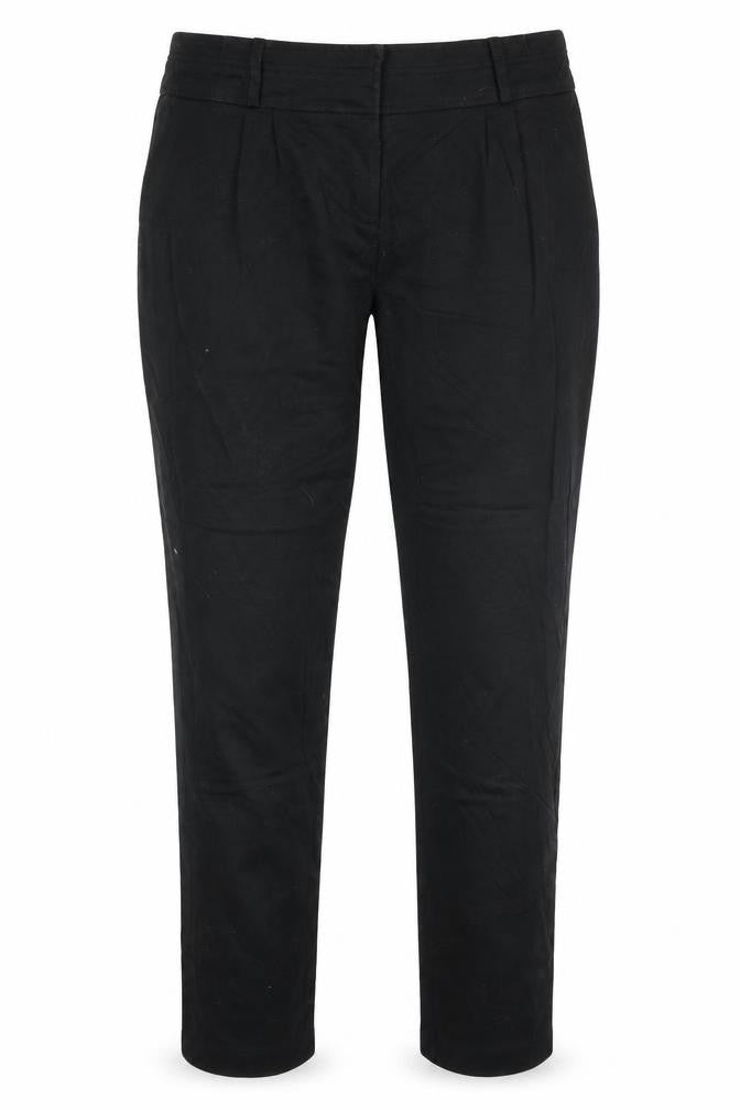 Red Herring Womens Black  Polyester Trousers  Size 12 L27 in Slim Zip