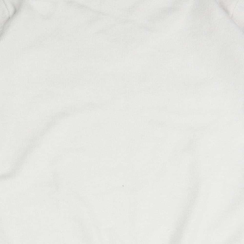 Klass Womens Ivory Mock Neck  Viscose Pullover Jumper Size M
