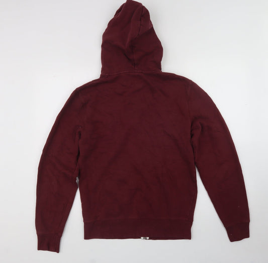 Jack Wills Womens Purple  Cotton Full Zip Hoodie Size XS  Zip - Jack wills