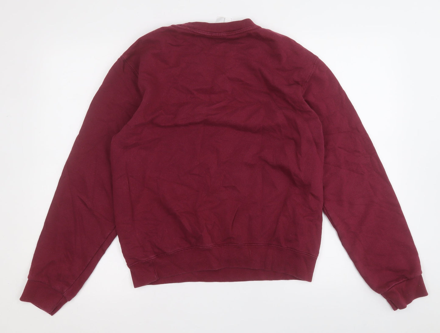 bb collections Womens Purple  Cotton Pullover Sweatshirt Size M