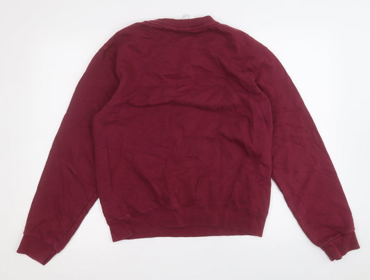 bb collections Womens Purple  Cotton Pullover Sweatshirt Size M