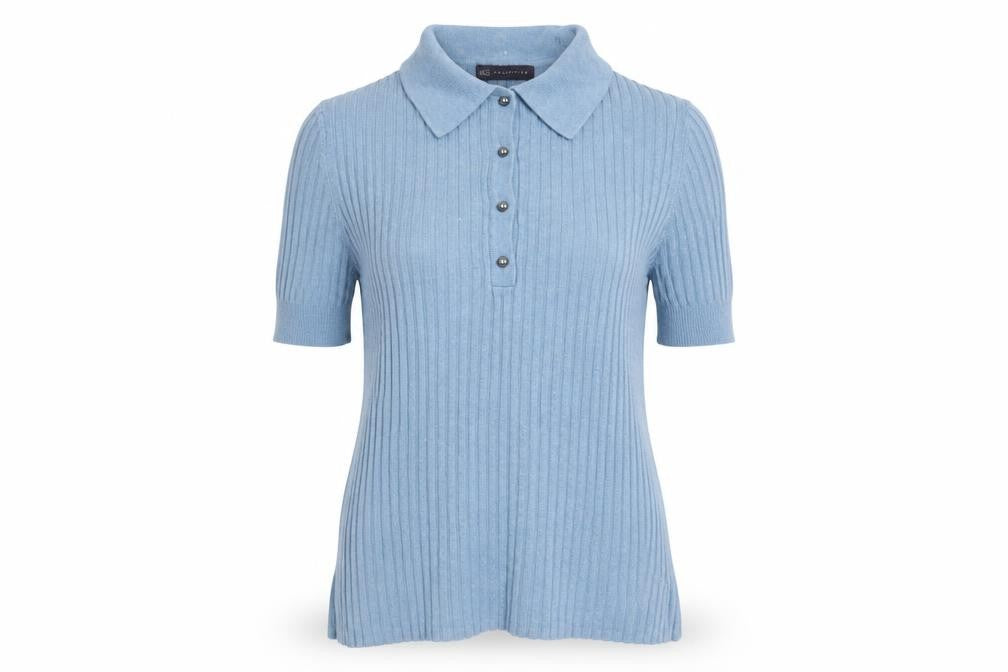 Marks and Spencer Womens Blue Round Neck  Viscose Pullover Jumper Size 12