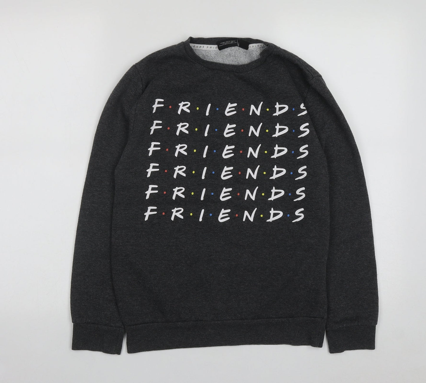 Primark Womens Grey  Polyester Pullover Sweatshirt Size XS   - Friends