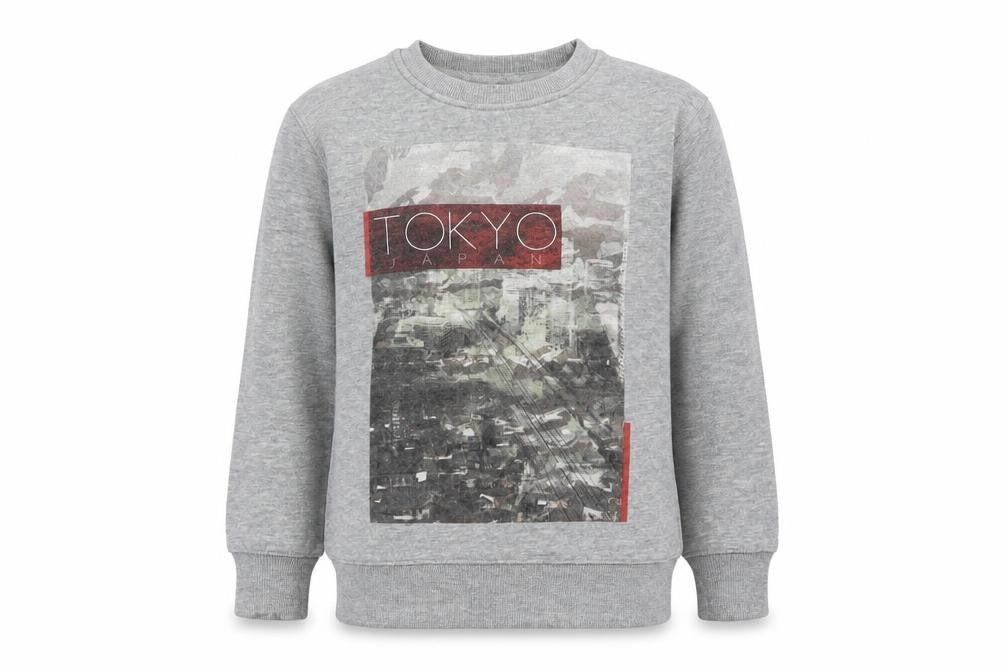 George Boys Grey  Cotton Pullover Sweatshirt Size 5-6 Years