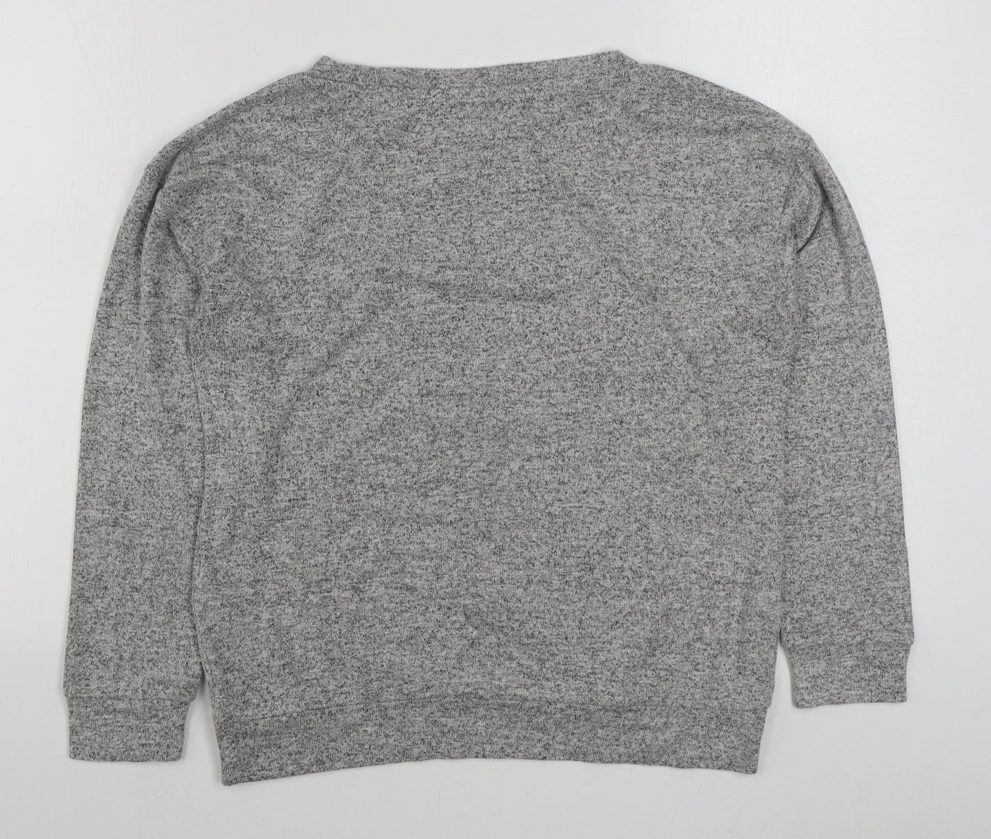 Golddigga Womens Grey  Viscose Pullover Sweatshirt Size 10  Pullover