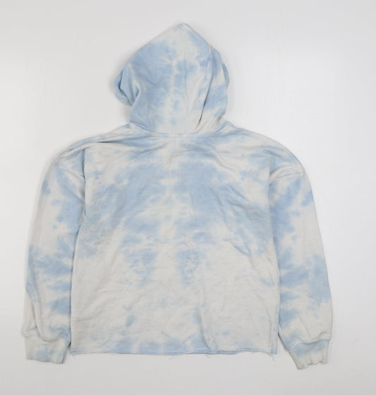 Jollie & Joy Womens Blue  Cotton Pullover Hoodie Size S  Pullover