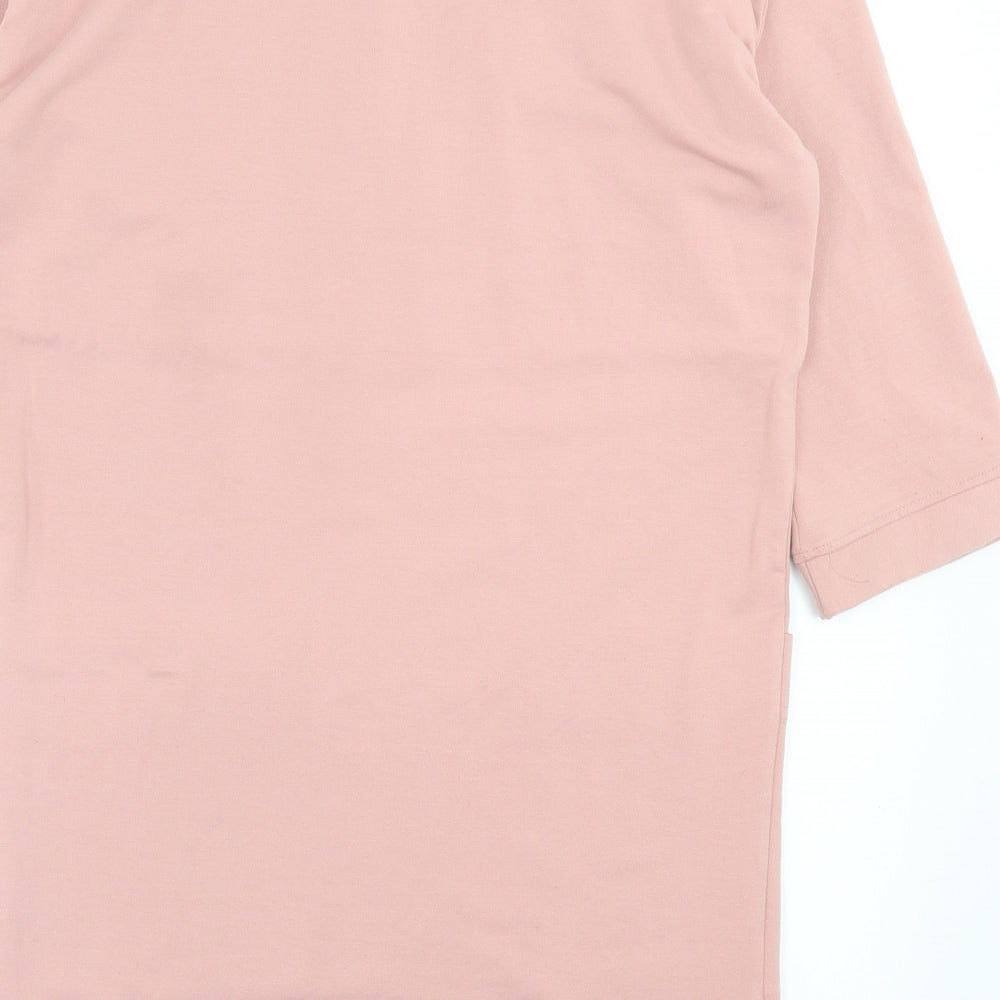 Atmosphere Womens Pink  Polyester Jumper Dress  Size 8  Crew Neck Pullover