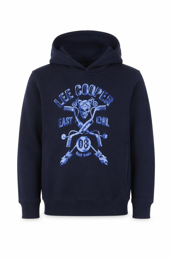 Lee Cooper Boys Blue  Polyester Pullover Hoodie Size M  Pullover