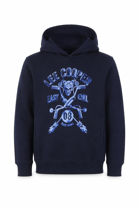 Lee Cooper Boys Blue  Polyester Pullover Hoodie Size M  Pullover