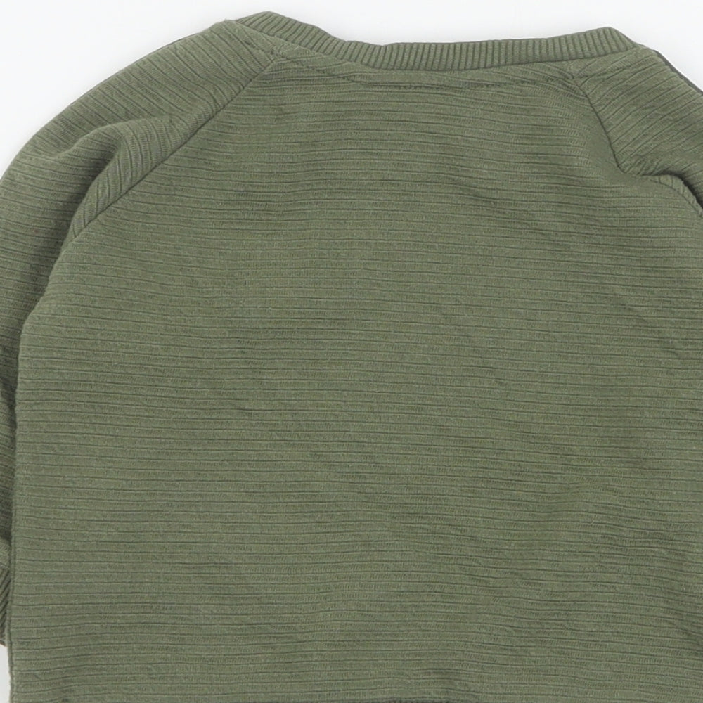 Primark Boys Green  Polyester Pullover Sweatshirt Size 12-13 Years  Pullover