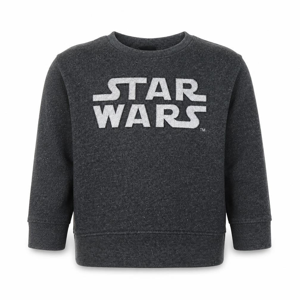 Star Wars Boys Grey  Cotton Pullover Sweatshirt Size 3-4 Years  Pullover