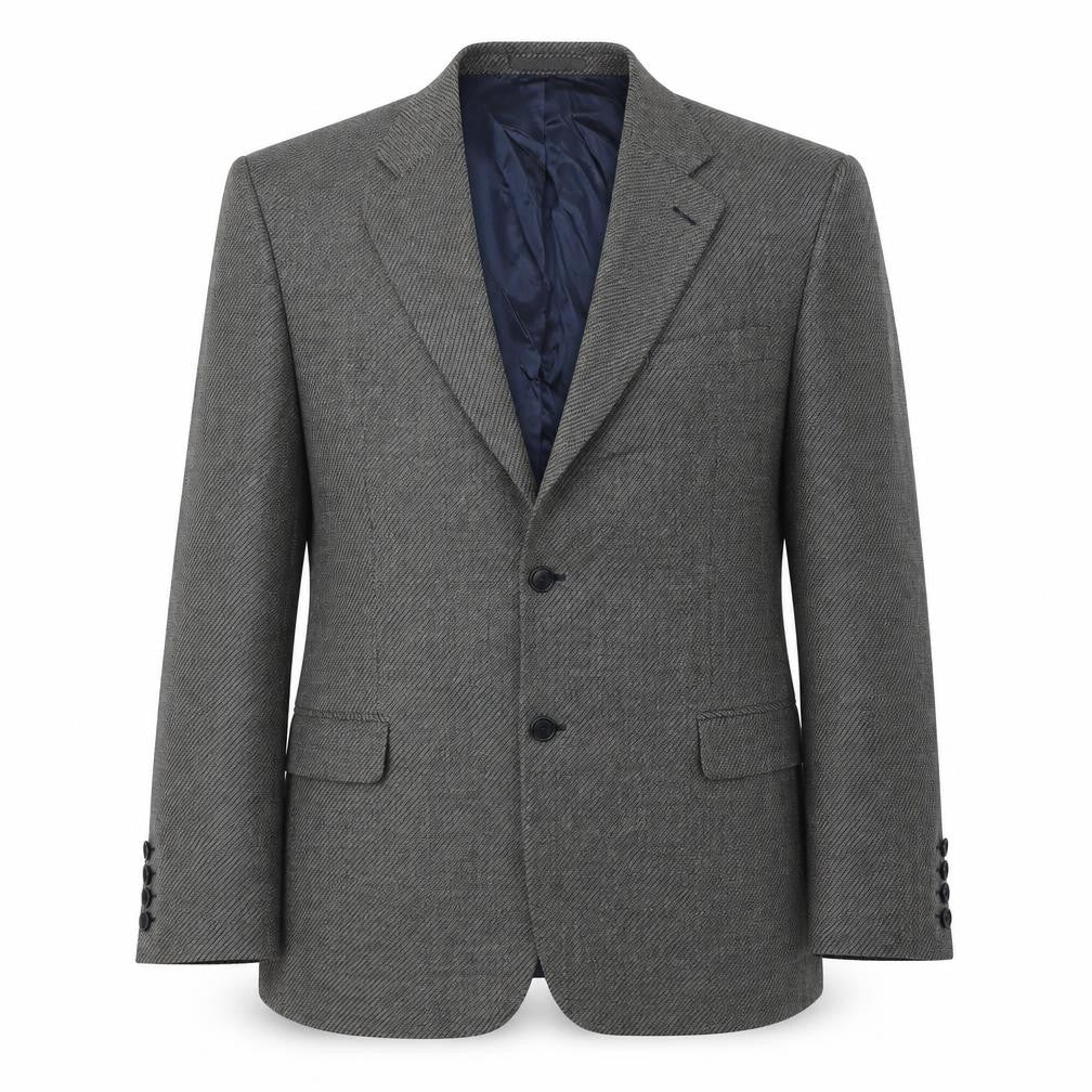 Marks and Spencer Mens Black Geometric Wool Jacket Suit Jacket Size 44