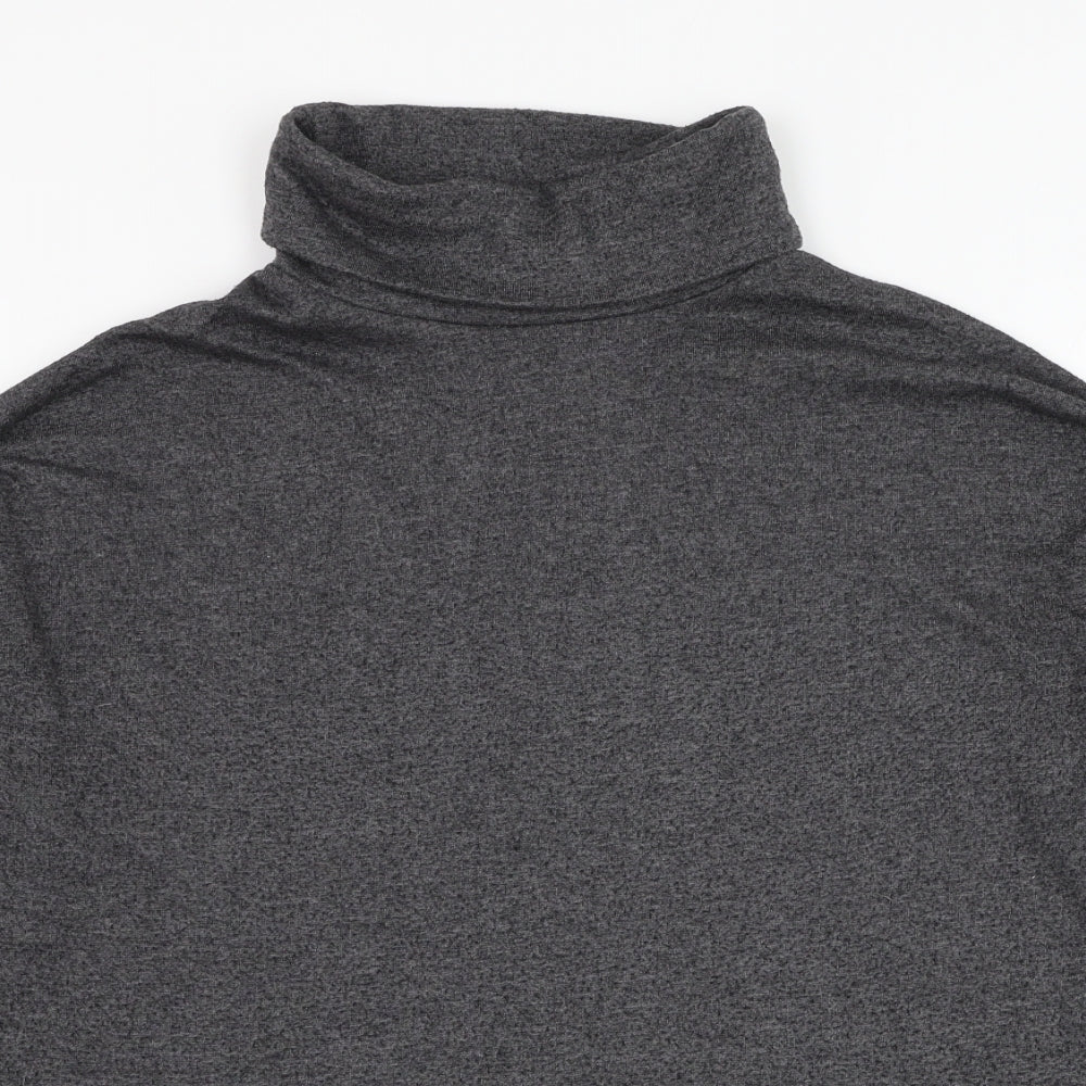 New Look Womens Grey Roll Neck  Polyester Pullover Jumper Size 8