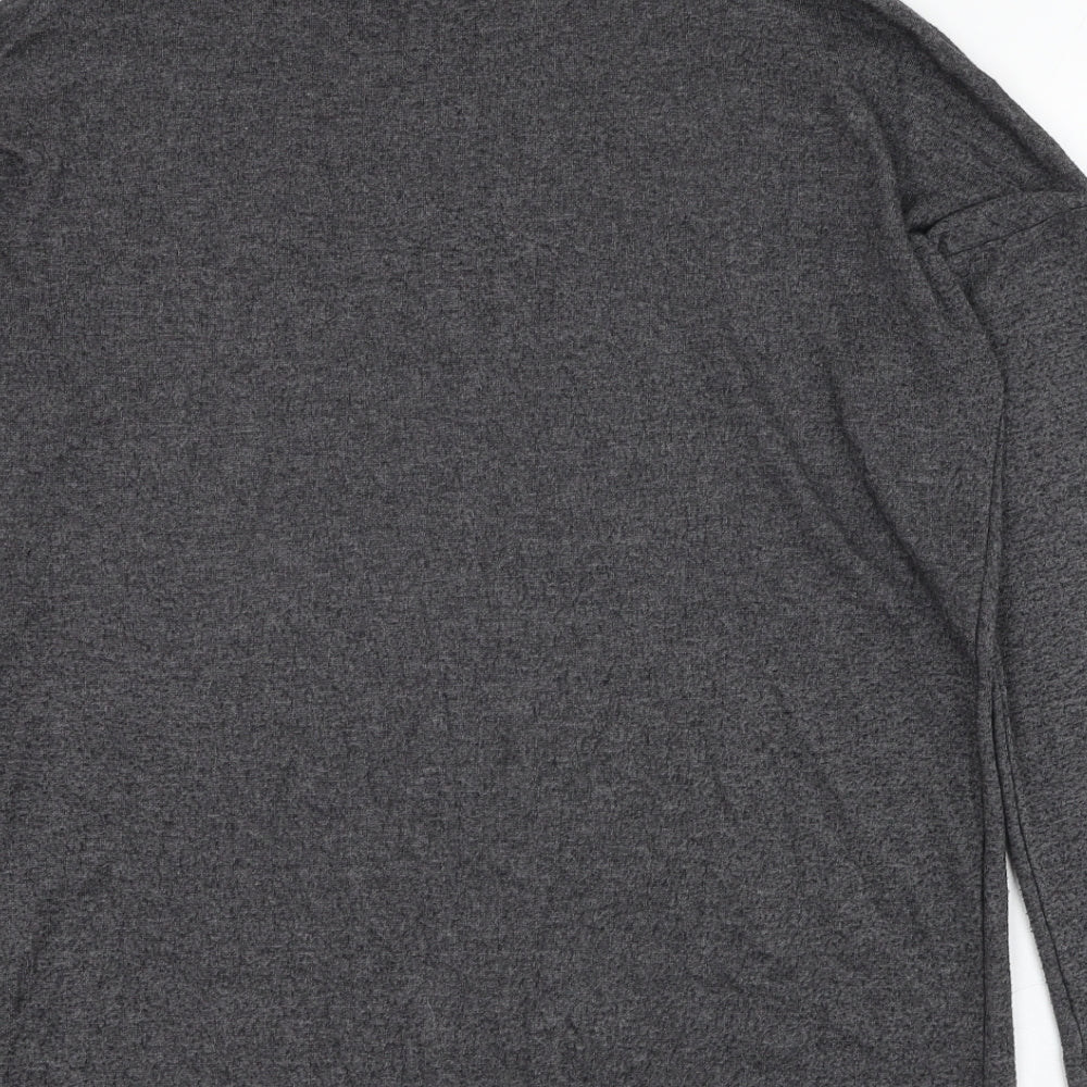 New Look Womens Grey Roll Neck  Polyester Pullover Jumper Size 8