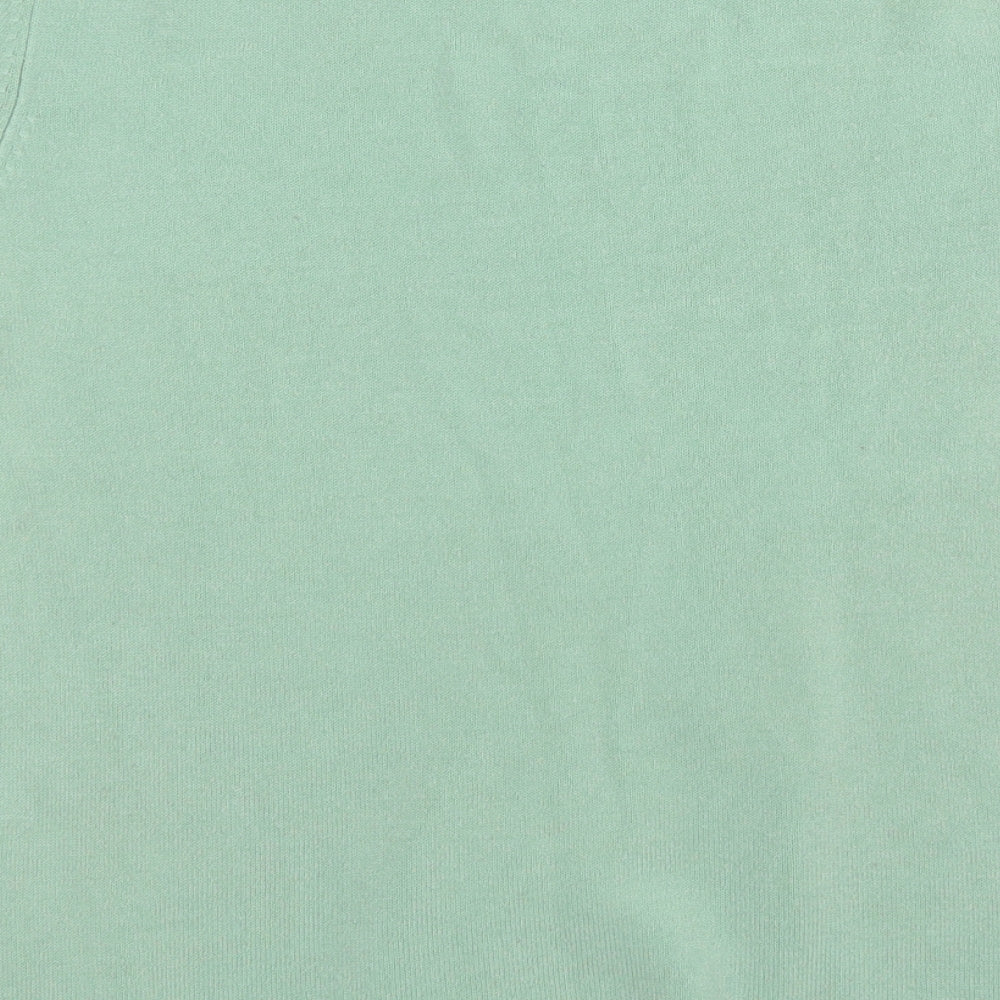 Papaya Womens Green Round Neck  Acrylic Pullover Jumper Size 16
