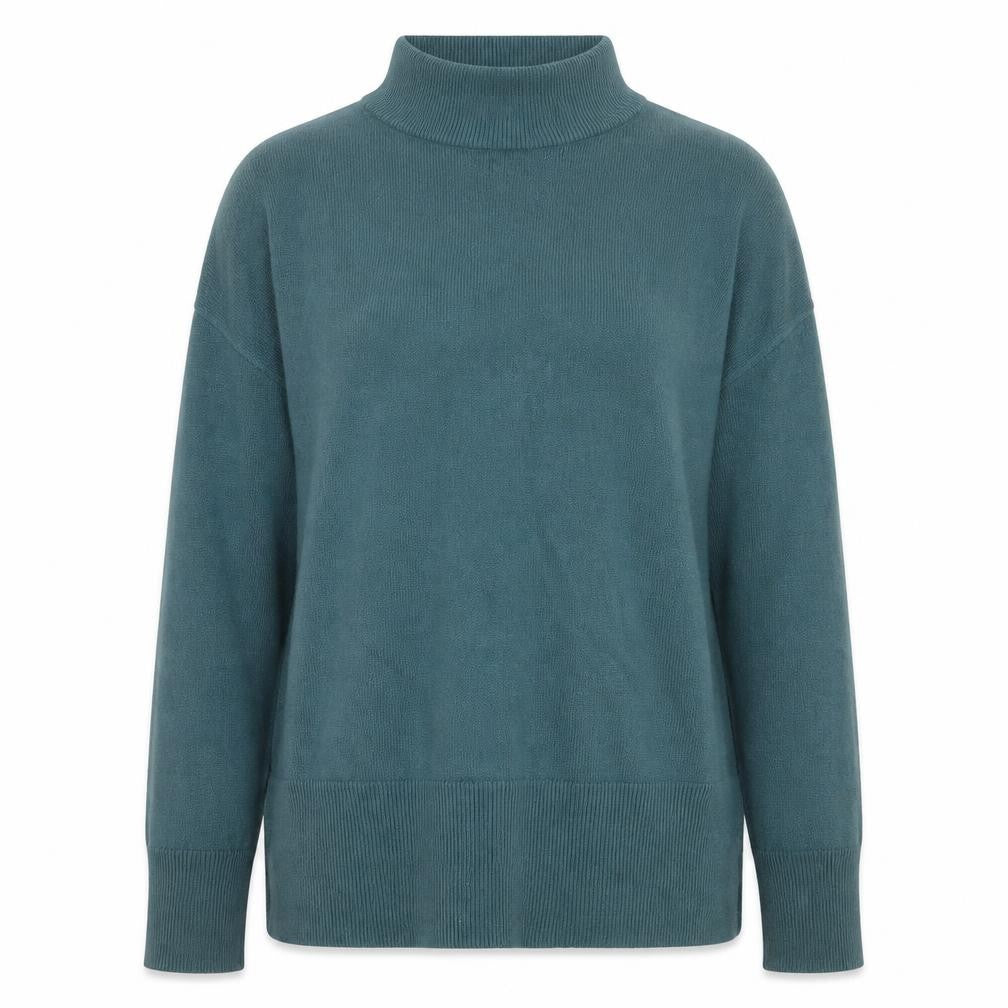 Papaya Womens Blue Round Neck  Acrylic Pullover Jumper Size 12
