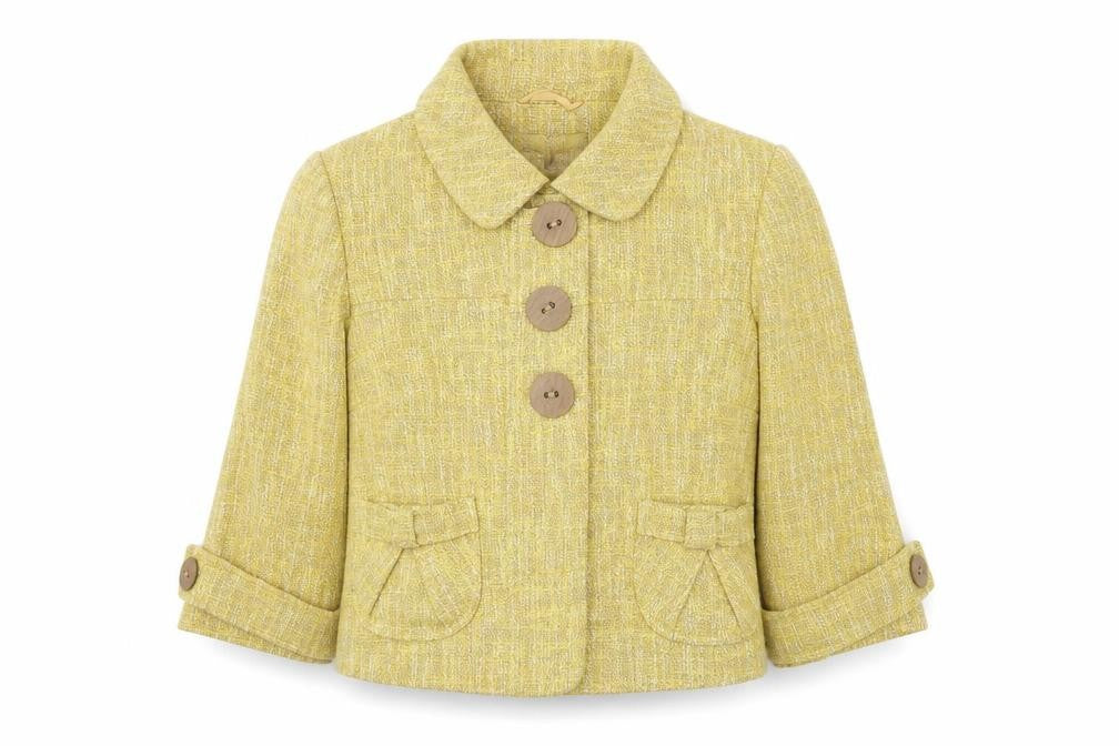 Next Womens Yellow   Jacket  Size 12  Button